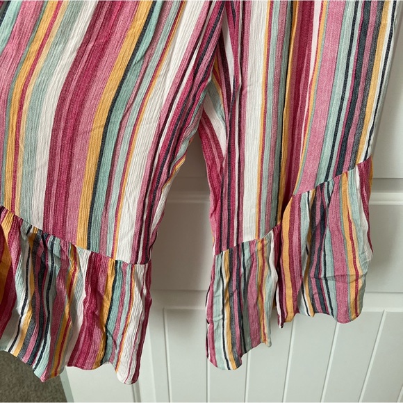 Striped ruffle jumpsuit - Picture 3 of 7